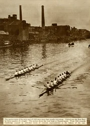 La gara di canottaggio Oxford e Cambridge, Londra, 1923, 1935