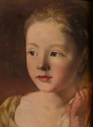Le figlie del pittore che inseguono una farfalla (dettaglio), c1756, 1937