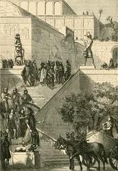 Il Palazzo di Kouyunjik, restaurato. Dopo Layard, 1890