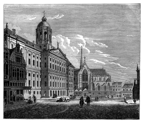 Il Palais Royal, Amsterdam, c1890