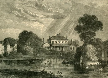 Il Padiglione, Hans Place, nel 1800, c1876