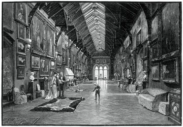 La Galleria dei Quadri, Castello di Kilkenny, XIX secolo
