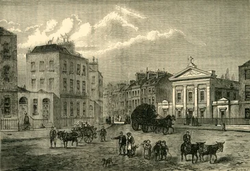 Il Poligono, Somers Town, nel 1850