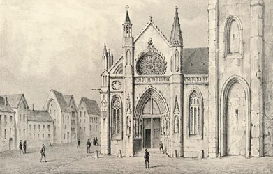 Il portale della Chiesa di St Jacques la Boucherie, 1915