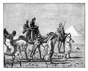 Il Principe di Galles alle Piramidi, c1861