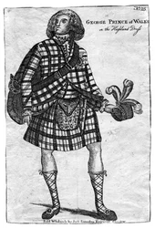 Il Principe di Galles, il futuro Re Giorgio IV 1762-1830, in Abito Highland