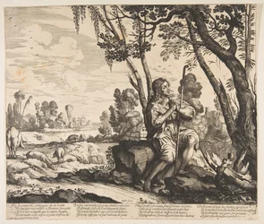 Il figliol prodigo che custodisce i maiali, ca. 1636