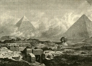 Le piramidi e la Sfinge, 1890