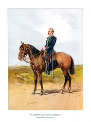 Il Reggimento Reale della Regina, Staffordshire Yeomanry, c1890