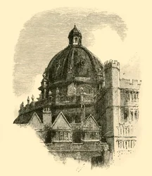 La Biblioteca Radcliffe, dal Quadrilatero di Brasenose, 1898
