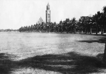 Torre Rajabai, Università di Bombay, India, c. 1918