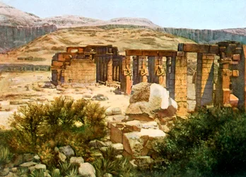 Il Ramesseum, Tebe, Egitto, XX secolo
