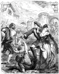Il salvataggio della duchessa di Popoli, XVIII secolo XIX secolo