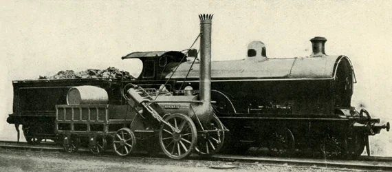 Il razzo a confronto con il tipo perduto di 4-4-0, c1930