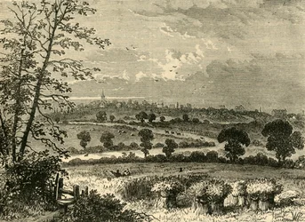 La strada romana, Tufnell Park, nel 1838, c1876