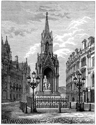 La statua di Salt a Bradford, c1880