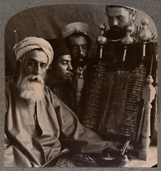 Il sommo sacerdote samaritano come pedagogo, c1900