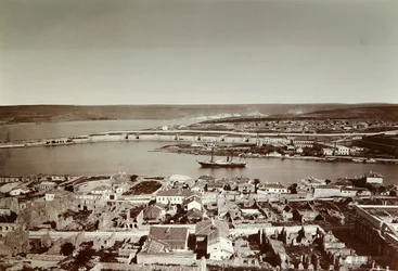 La baia sud e Capo Paolo, Sebastopoli, Crimea, 1850s