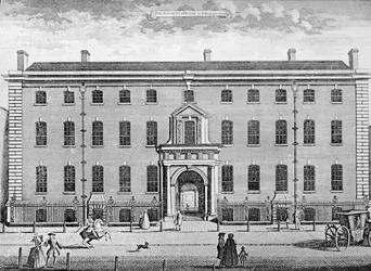 La South Sea House nel 1754, metà XVIII secolo, 1928