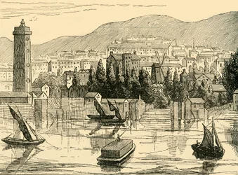 Il lato sud del Tamigi, visto da Adelphi Terrace, 1770, c1878