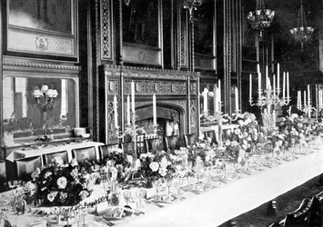 Sala da pranzo di stato del Presidente, Camera dei Comuni, Westminster, Londra, c1905