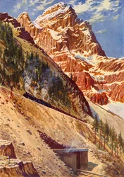 I tunnel a spirale sulla Canadian Pacific Railway, c1948
