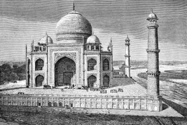 Il Taj Mahal, Agra, India, 1895