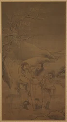 La separazione lacrimosa di Su Wu e Li Ling, dinastia Ming, XVI secolo