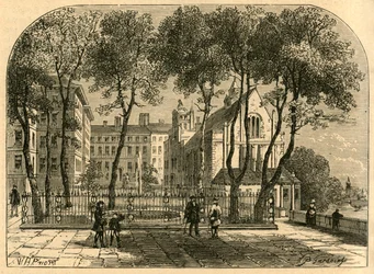 La fontana del tempio, da una vecchia stampa, 1897