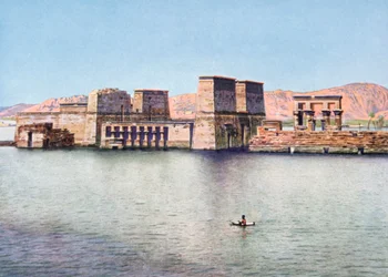 Il Tempio di Iside a File, Egitto, 20° secolo