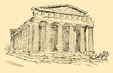 Il Tempio della Colonia Greca ad Agrigento in Sicilia, c1930
