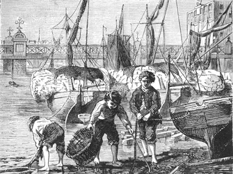 Il Tamigi a bassa marea, 1897