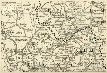 Il teatro di guerra nelle Fiandre, 1914, c1920