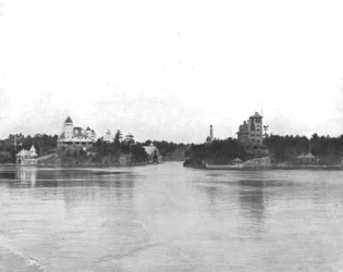 Le Mille Isole del fiume San Lorenzo, Canada, c1900