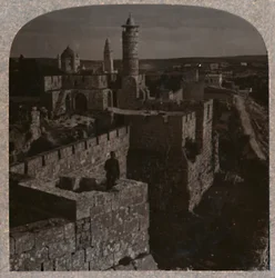 La Torre di Davide. La parte più antica della Cittadella, c1900