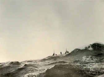 Il rimorchiatore Koonya...in un mare agitato, 1908, 1909