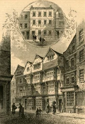 La Tromba, poi il Duca di York, Shire Lane, 1778. Casa di Elias Ashmole, 1897
