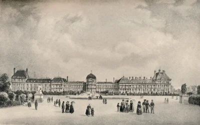 Palazzo delle Tuileries dai giardini, 1915