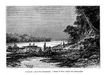 Il fiume Usumacinta, sud-est del Messico e nord-ovest del Guatemala, XIX secolo