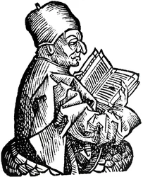 Il Venerabile Beda c673-735, teologo, studioso e storico anglosassone, 1493