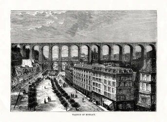Il viadotto a Morlaix, Francia
