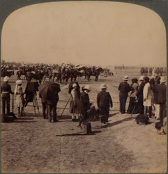 Il Viceré Lord Curzon e Lord Kitchener alla Grande Rassegna del Durbar, Delhi, India, 1903