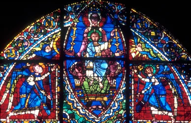 La Vergine e Cristo circondati da angeli, XII secolo