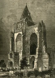 La facciata ovest, Abbazia di Crowland
