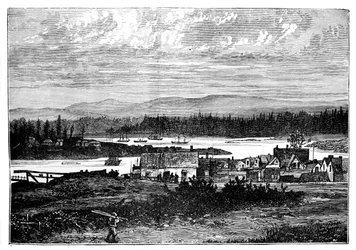 I sobborghi occidentali di Victoria, Isola di Vancouver, Canada, c1888