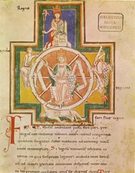 La ruota della fortuna - Rota Fortunae dai Carmina Burana, ca. 1230