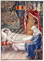 La Strega dà Consigli sulla Ferita di Sir Tristano
