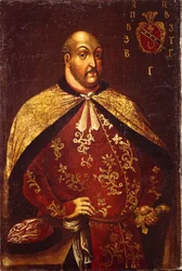 I cosacchi zaporoghi Ataman Vasily Grigoryevich Gamaleya, ca 1760