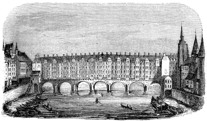 Il vecchio Pont aux Changers, Parigi, Francia