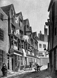 Gli antichi recinti del Palazzo di Westminster, Londra, 1807 c1905